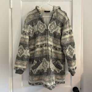 Vintage Womans Wool Winter Coat